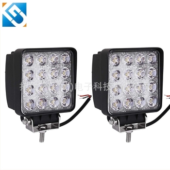 Autó LED munkalámpa, tető spot fény, 16 LED, 48W, 12-80V