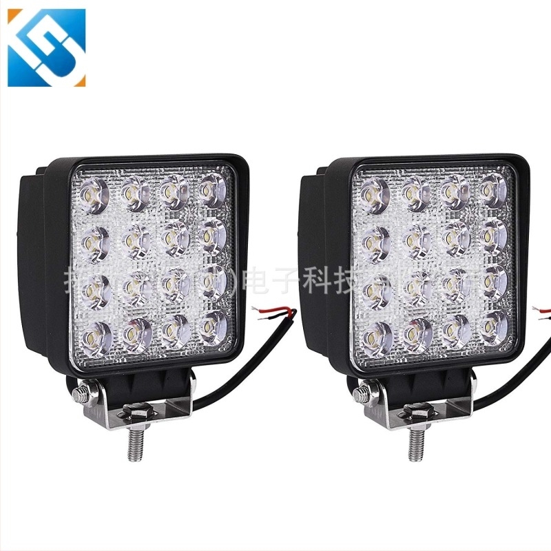 Autó LED munkalámpa, tető spot fény, 16 LED, 48W, 12-80V
