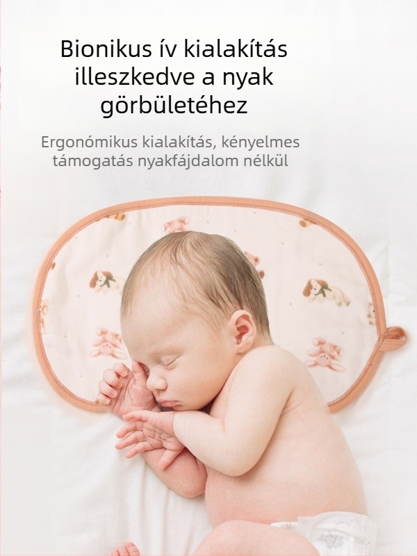 Újszülött babapárna felhőtextúrával, nyolc réteg géz és bambusz-pamut anyaggal, minimalist stílus, újszülötteknek, Haterte