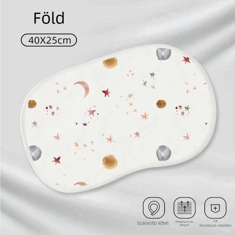 Újszülött babapárna felhőtextúrával, nyolc réteg géz és bambusz-pamut anyaggal, minimalist stílus, újszülötteknek, Haterte