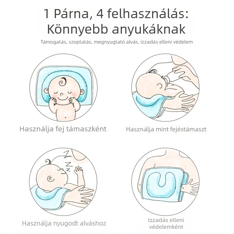 Golden Child Baba memóriahabos párna, téglalap alakú, <5 cm magasság, 0–12 hónapos korcsoportnak