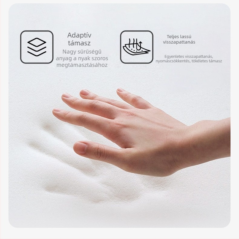 Memóriahabos párna babáknak és gyerekeknek, nyaki támasz, alvást segítő, téglalap alakú, magasság 5–10 cm, tömeg 0,5–1 kg, márka Ousino, modell Lk memory pillow