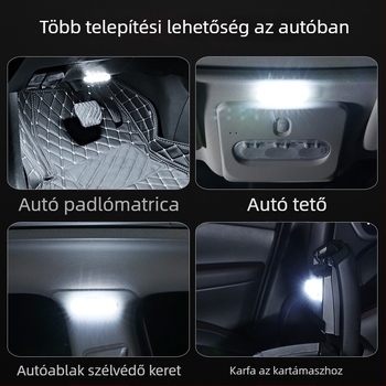 Autó belső olvasólámpa – ABS, 3.7V, 5W, modell 054