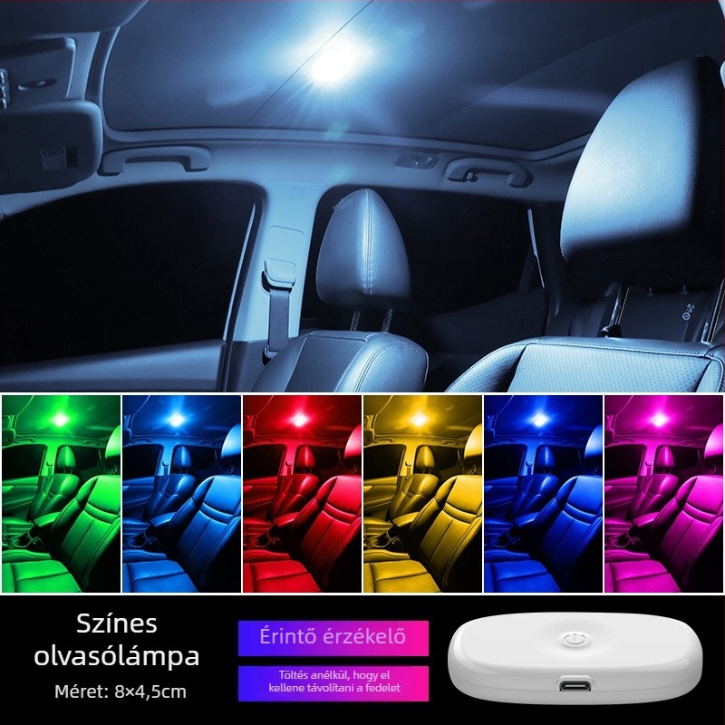 Autó belső olvasólámpa – ABS, 3.7V, 5W, modell 054