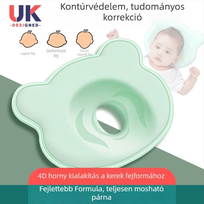 Baba fejformázó párna memória cotton töltettel, 80D; Fő anyag: pamut; Párna magja: pamut