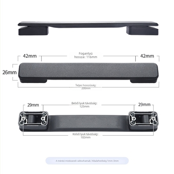 Exquisite Creation poggyász fogantyú – TPU és cinkötvözet, poggyász-kiegészítők