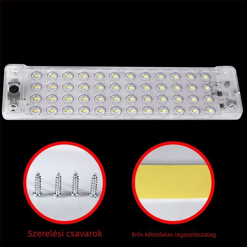 Jármű belső LED világítás COB LED-del, univerzális 12-80V, 5W, 4500K, IP67