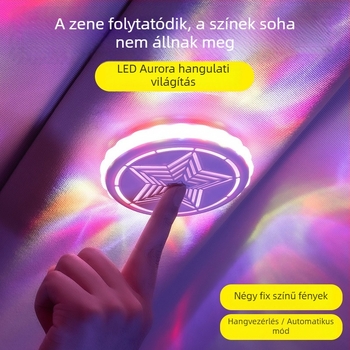 Star Atmosphere Light az autó belső terének LED atmoszférikus világítása - telepítés nélküli, olvasólámpa, univerzális illeszkedés; Modell: Star Atmosphere Light; Teljesítmény: 36; Feszültség: 5W; Áramerősség: 1.5A