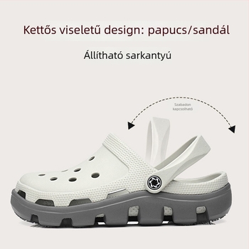 JDOV Férfi perforált slip-on cipő, EVA felső rész, csúszásmentes, sportos stílus, modell 2301, 2024 nyár