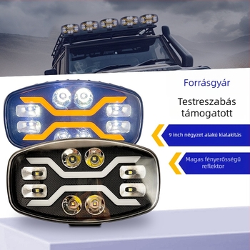 LED tetővilágítás teherautóhoz, dupla-C dizájn, 12V, 45W, IP67, univerzális