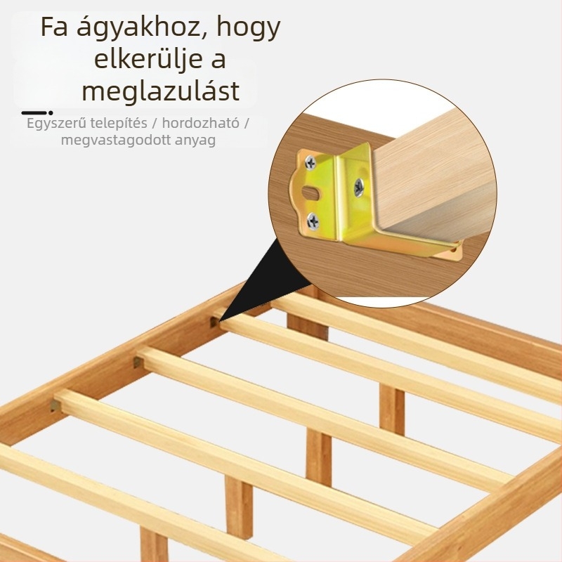 Dinit ágyhoz tartozó hardver, rozsdamentes acél, modell 2024.12.09, felület: színes bevonat, huzalos textúra