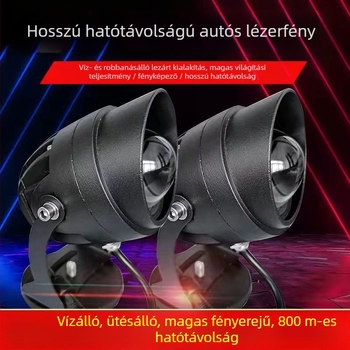 LED autóspotlámpa hosszú hatótávolságú lézeres tetőfénnyel (Termék szám 1; Márka nélküli; Testreszabás nélküli; Belső szállítás)