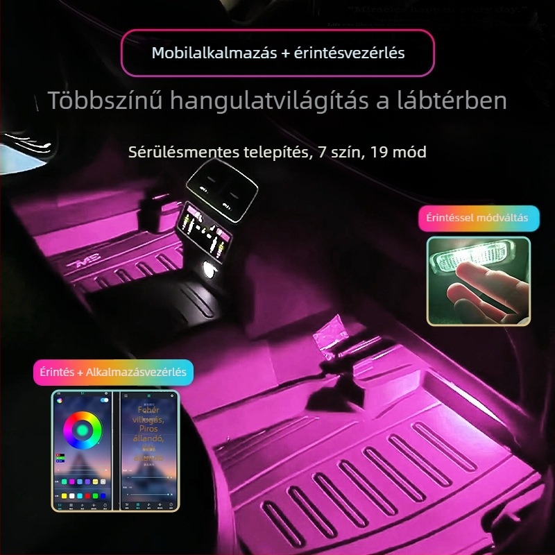 VW belső lábtér LED világítás Passat, Magotan, Touareg, Lingdu és CC modellekhez