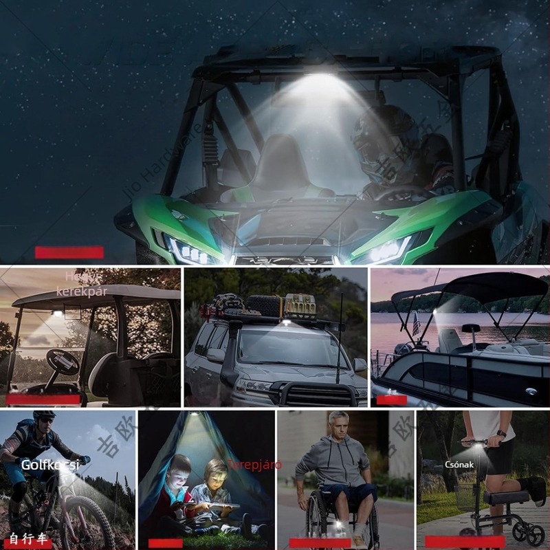 5W-os LED lámpa nejlon pánttal a terepjárókhoz, UTV-khez és kerékpárokhoz
