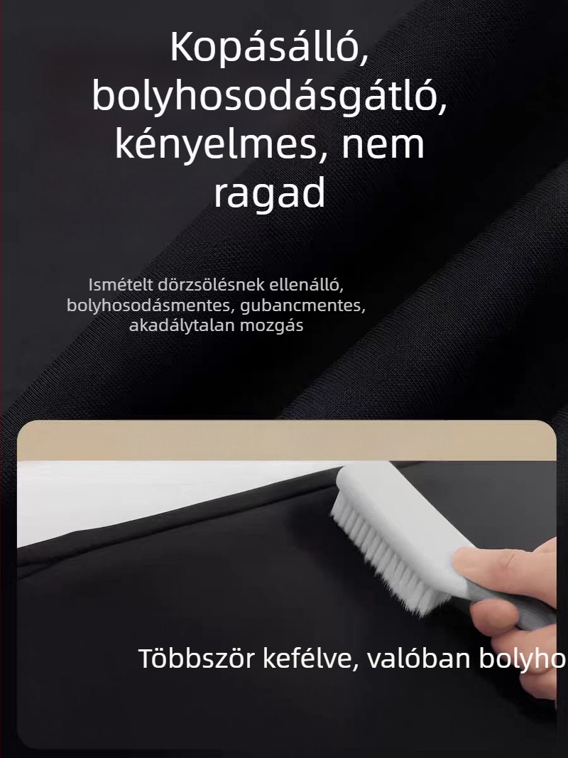 Férfi pamut tréningnadrág fleece-béléssel, laza szabású, meleg téli viselet