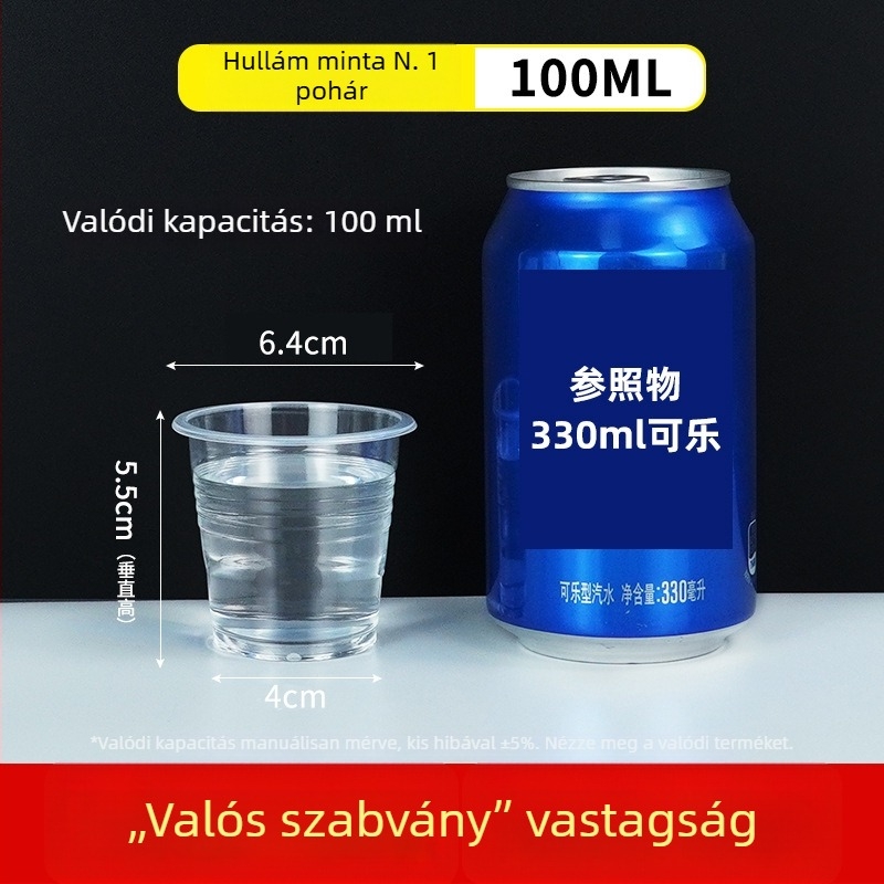 Egyszer használatos PP poharak, kör alakú, 301–400 ml, magas hőmérséklet-állóság