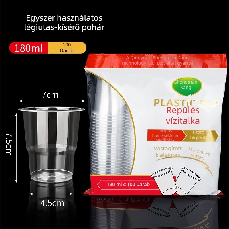 Egyszer használatos PP poharak, kör alakú, 301–400 ml, magas hőmérséklet-állóság