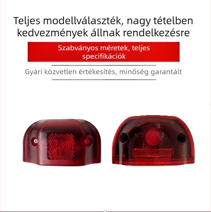 6 LED-es rendszámtábla világítás, 24V, autók, teherautók és furgonok számára, figyelmeztető oldalsó fény