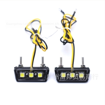 Motorkerékpár hátsó LED rendszámfény – Modell RBN-105, 12V, 1.4W, LED fényvezető