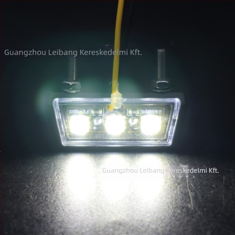 Motorkerékpár hátsó LED rendszámfény – Modell RBN-105, 12V, 1.4W, LED fényvezető