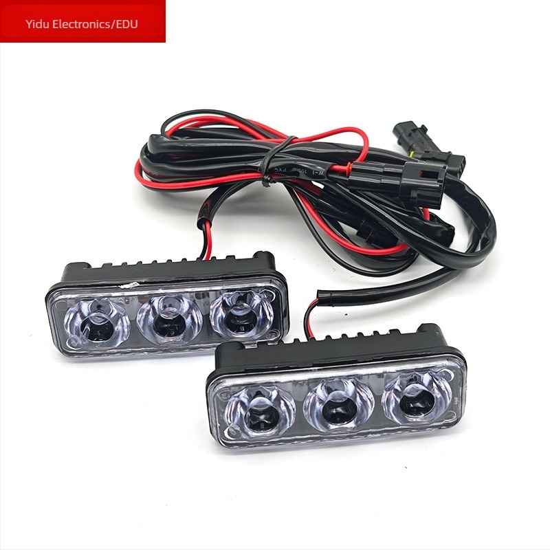 Motorkerékpár LED rendszám világítás alumínium házban, 12V, 3W, modell 0238, univerzális kompatibilitás