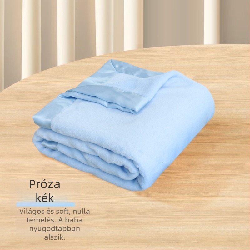 Ai Kexin flanel babatakaró szatén éllel, 200–300 g, testreszabható