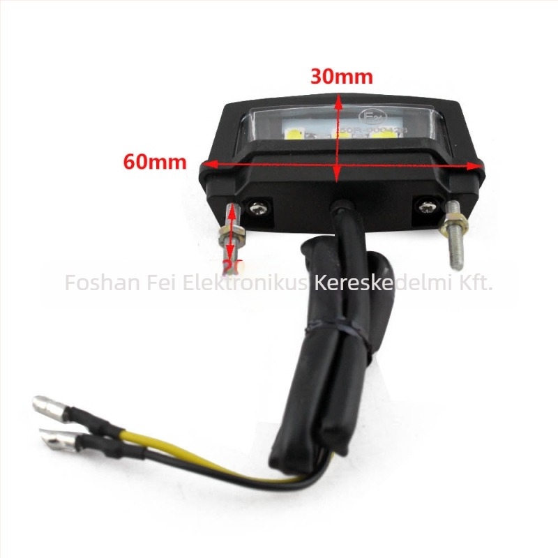 Motorkerékpár hátsó lámpa TL0132, LED, 12V, műanyag ház, elektromos járművekhez