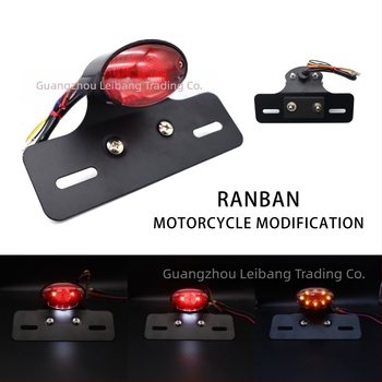 Motorkerékpár hátsó lámpa RAYBAN-WD013, 12V, LED fényvezető, 1W