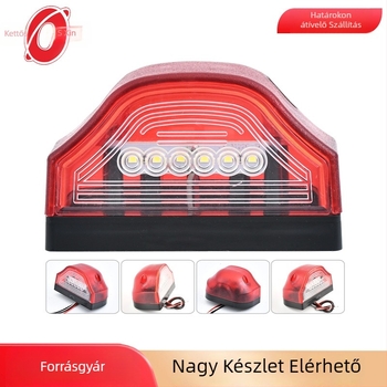 Kamion LED rendszámfény, 24V, hátsó lámpa