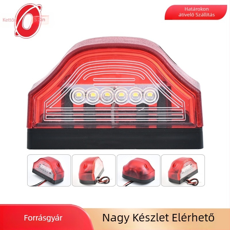Kamion LED rendszámfény, 24V, hátsó lámpa