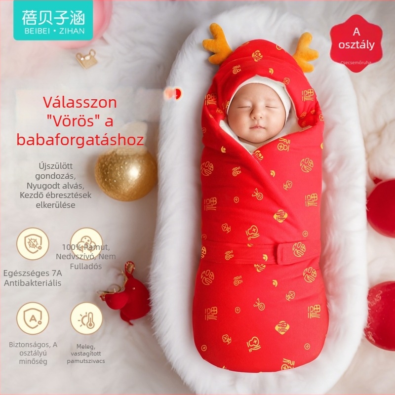Baba quilt – 100% pamut anyag, poliészter töltet, 600 g, téli szezon, 1 év alatti babáknak