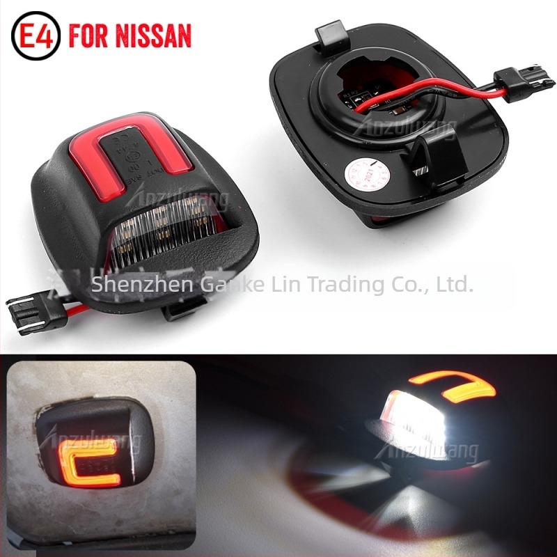 Nissan Navara/D22 rendszámtábla LED lámpa – 3W, 8-15V, LED, ABS+PC, modell PZD-NS05