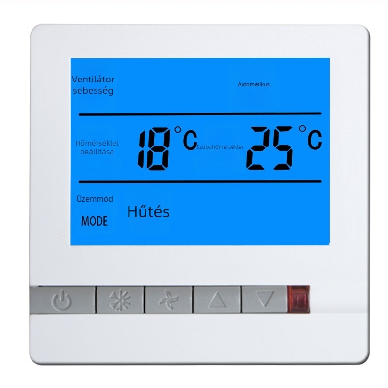 ALJIA központi klímaberendezés hőmérsékletszabályzó panel intelligens hőmérséklet-szabályozóval, légkondicionálókhoz, 220V