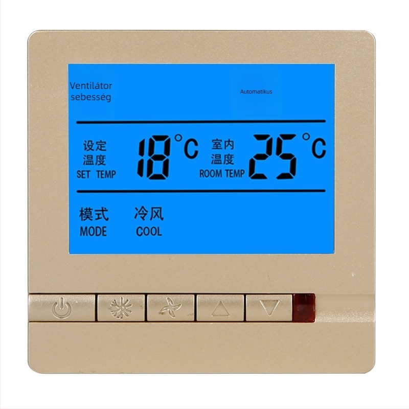 ALJIA központi klímaberendezés hőmérsékletszabályzó panel intelligens hőmérséklet-szabályozóval, légkondicionálókhoz, 220V