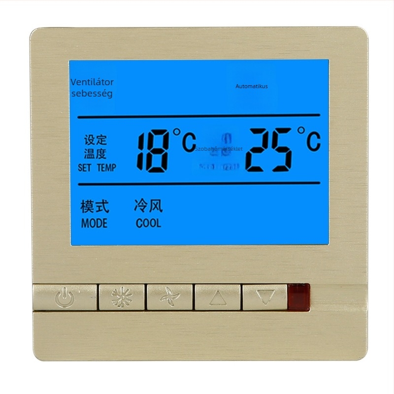 ALJIA központi klímaberendezés hőmérsékletszabályzó panel intelligens hőmérséklet-szabályozóval, légkondicionálókhoz, 220V