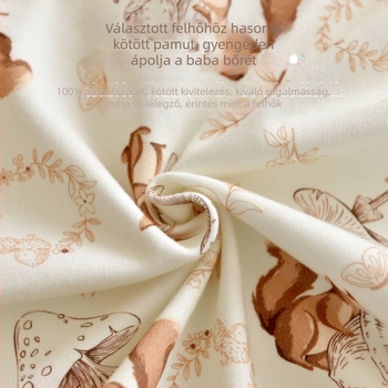 Pamut újszülött swaddle kendő — könnyű, max. 0,5 kg, tavasz–ősz használatra