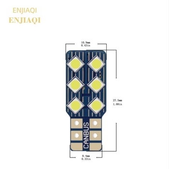 T10 3030 6SMD LED rendszámtábla fény, 9-28V, 1.2W, 50 000 óra élettartam