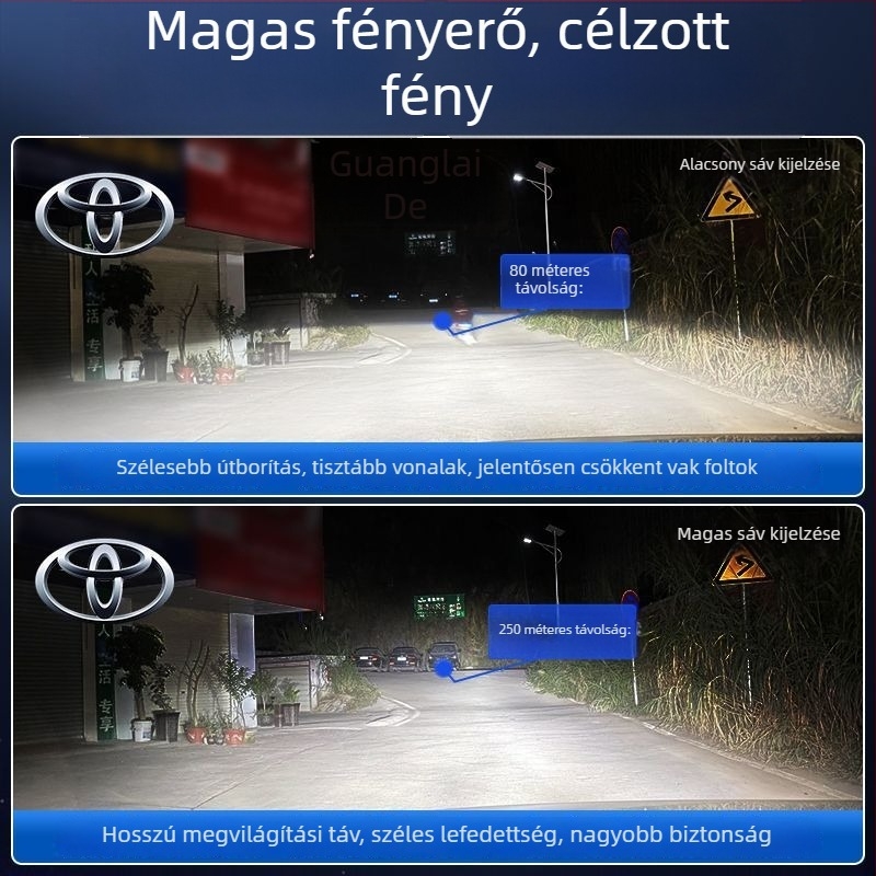 LED fényszóróizzó a Corollahoz – magas és alacsony fény, 70–80W, 12V