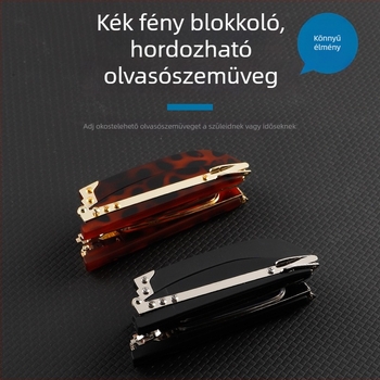 Szemüveg olvasáshoz, PC lencsékkel, anti-kék fény és anti-radiáció, teljes keret – fém/PC, négyzetes forma