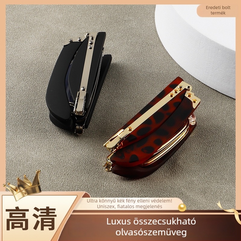 Szemüveg olvasáshoz, PC lencsékkel, anti-kék fény és anti-radiáció, teljes keret – fém/PC, négyzetes forma