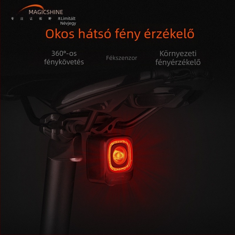 Magicshine kerékpár hátsó lámpa fékszenzorral és intelligens fényérzékelővel, 360° látás, Seemee 200