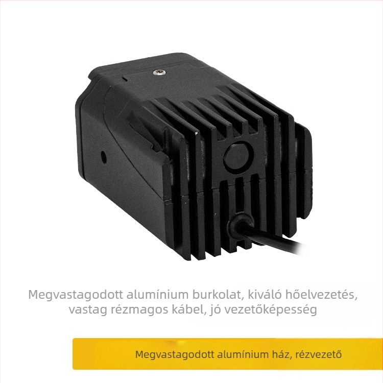 Autó LED ködlámpa Bi-Optikás lencsével, kettős fényerő, alumínium ház, IP67, 12-24V, 50W, 6000 lm