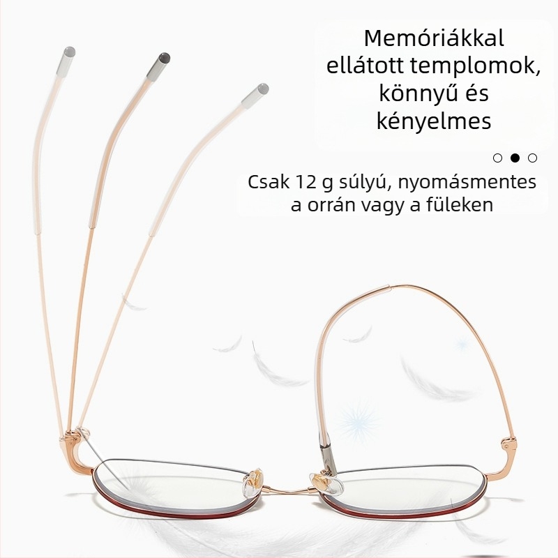 Hyunsha Olvasó szemüveg, teljes fém keret, PC lencsék, aszferikus, kékfény védelem