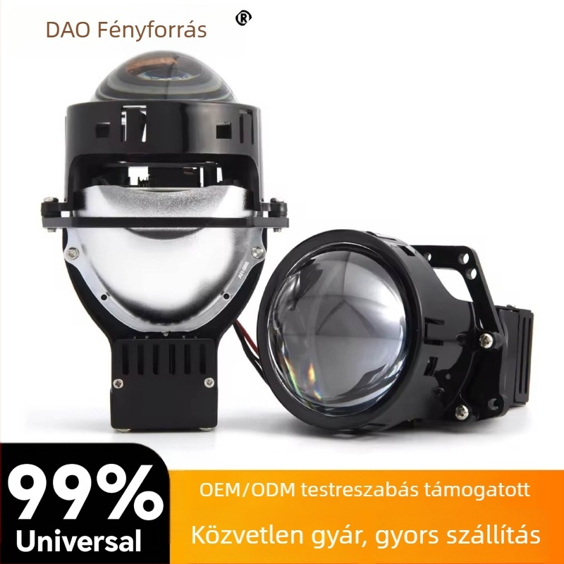 Kétlencsés LED fényszóró TS9s (75W, 12V, 12000lm, 30000h)