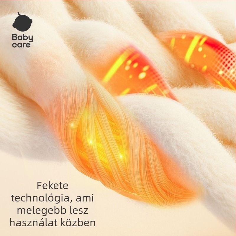 Babák részére kapucnis fürdőlepedő meleg fleece fedéllel, poliészter, 8 szálas fonal, 300–400 g, állatmintás