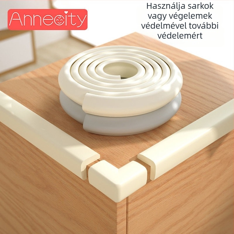 Gyerekeknek szóló asztal sarokvédő - öntapadós élvédő, puha védőpárna a baba biztonságáért (Márka: Powerful merchant)