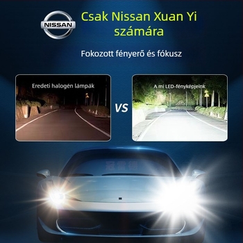 Nissan Sylphy 14. generációs LED fényszórók – magas és alacsony fénysugár, 12V, 70–80W