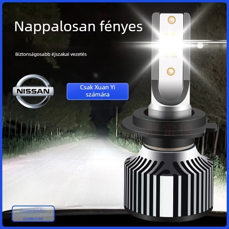 Nissan Sylphy 14. generációs LED fényszórók – magas és alacsony fénysugár, 12V, 70–80W