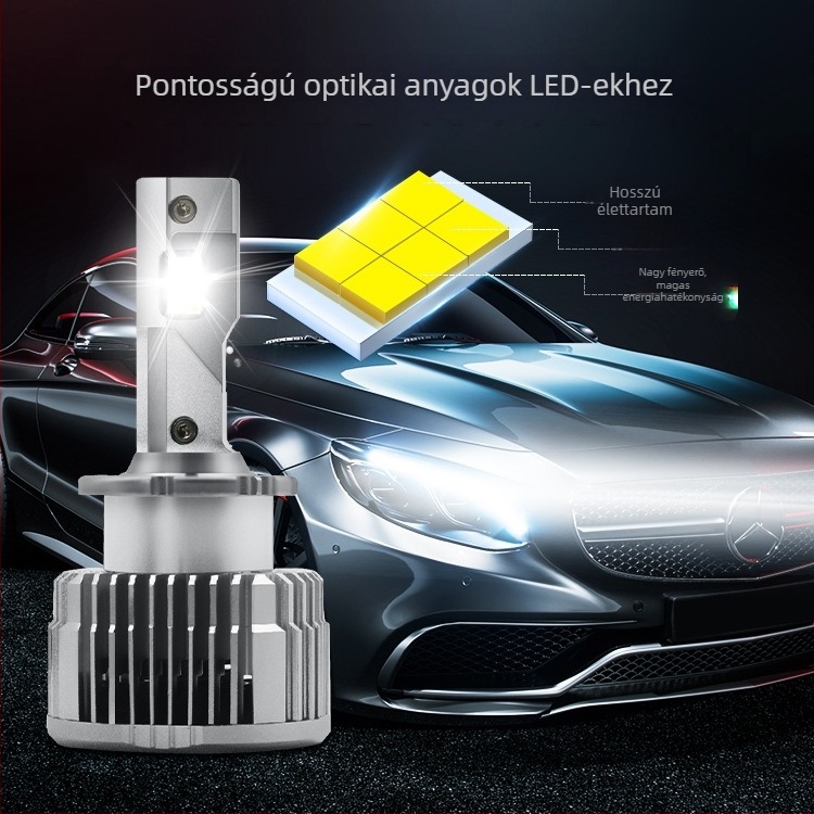 D-sor LED autófényszóró (D1S/D2S/D3S/D4S/D5S) – 9-36 V, 2,3 A, 7000 lm, IP67, ≥30000 h