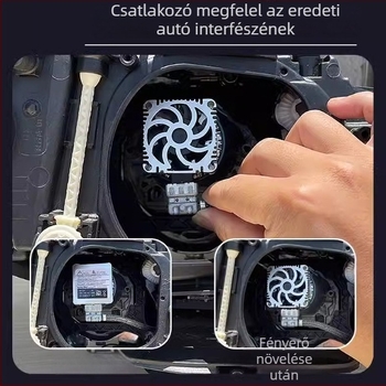 LED autófényszóró izzó D1S/D2S/D3S/D4S/D5S/D8S számára – 35W, 12V, 6800 lm, alumínium ház, élettartam 50 000 óra